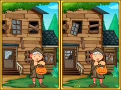 Lojë Spot the differences halloween në internet