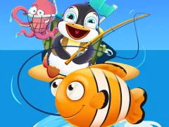 Lojë Baby Penguin Fishing në internet
