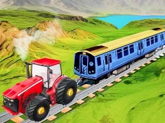 Lojë Chain Tractor Train Towing Game 3D në internet