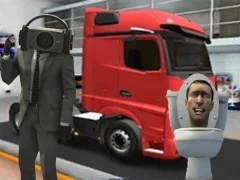 Lojë Truck Simulator Skibidi Toilet në internet