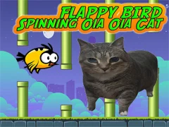 Lojë Flappy Bird Spinning oia oia Cat në internet
