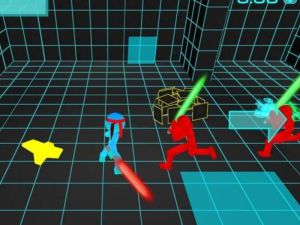 Lojë Stickman Neon Sword Luftimi në internet