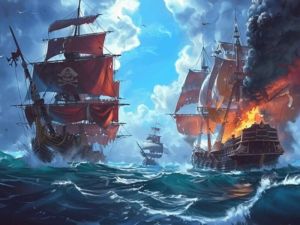 Lojë Anijet e piratëve: Ndërtoni dhe luftoni në internet