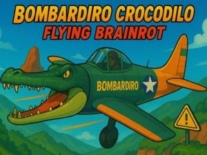 Lojë Bombardiro Crocodilo Flying Brainrot në internet