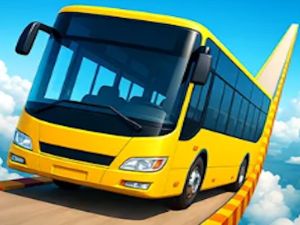 Lojë Drive mega rampa me autobus qiellor në internet