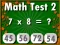 Lojë Math Test 2 në internet