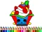 Lojë Back To School: Cake Coloring Book në internet