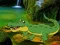 Lojë Crocodile Waterfalls Forest Escape në internet