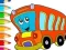 Lojë Coloring Book: Bus në internet