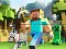 Lojë Jigsaw Puzzle: Minecrafter në internet