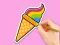 Lojë Coloring Book: Rainbow Ice Cream në internet