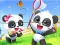 Lojë Jigsaw Puzzle: Baby Panda Spring Outing në internet