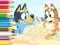 Lojë Coloring Book: Bluey On The Beach në internet