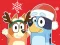 Lojë Jigsaw Puzzle: Bluey Christmas Gift në internet