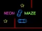 Lojë Neon Car Maze në internet