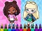 Lojë Coloring Book: Aha World Sporty Girl në internet