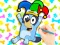 Lojë Coloring Book: Clown Bluey në internet