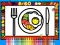 Lojë Color and Decorate Dinner Plate në internet