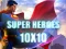 Lojë Super heroes 10х10 në internet