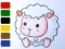 Lojë Baby sheep ColoringBook në internet
