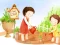 Lojë Cartoon Childrens Day Puzzle në internet