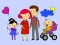 Lojë Happy Family Coloring Book në internet