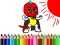 Lojë Back To School: Mask Boy Coloring në internet