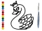Lojë Back To School: Swan Coloring Book në internet