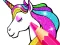 Lojë Unicorn Coloring Book Glitter në internet