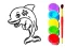 Lojë Dolphin Coloring Book në internet