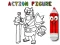 Lojë Back To School: Action Figure Coloring në internet