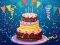 Lojë Birthday cake puzzle në internet