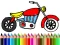 Lojë Back To School: Motorbike Coloring në internet