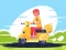 Lojë City Scooter Rides Jigsaw në internet