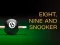 Lojë Nine, eight and snooker në internet