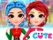 Lojë Rainbow Girls Christmas Outfits në internet