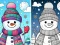 Lojë Coloring book Winter në internet