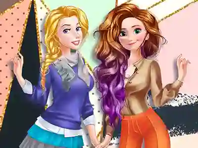 Lojë Princesses Anti-fashion: sporty + classic në internet
