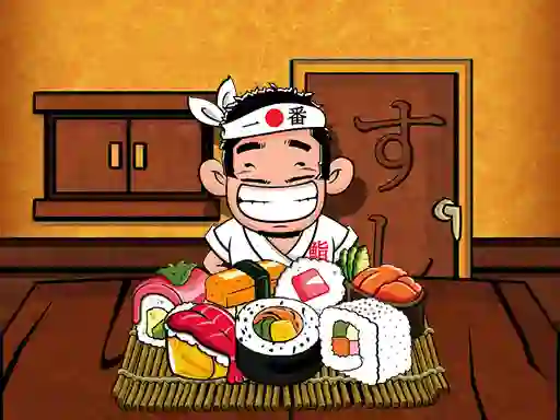 Lojë Sushi Matching në internet