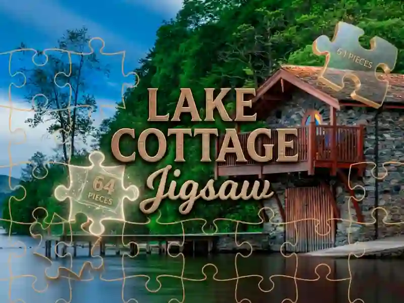 Lojë Lake Cottage Jigsaw në internet