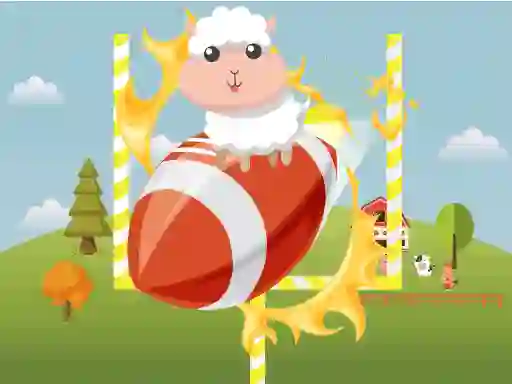 Lojë Animals Rugby Flick në internet