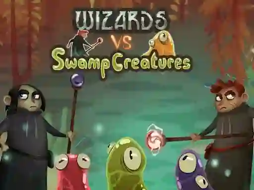 Lojë Wizards vs swamp creatures në internet