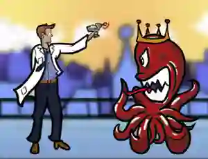 Lojë Scientist vs Aliens në internet