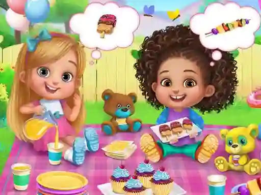 Lojë Babysitter Party Caring Games në internet