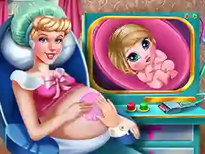 Lojë Cinderella Pregnant Check-Up në internet