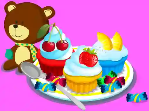 Lojë Cooking Colorful Cupcakes në internet