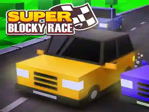 Lojë Super Blocky Race në internet