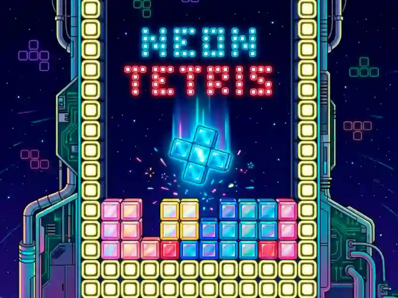 Lojë Neon Tetris në internet