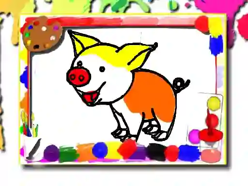 Lojë Pigs Coloring Book në internet