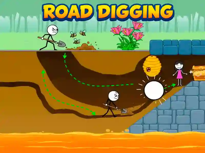 Lojë Road Digging në internet